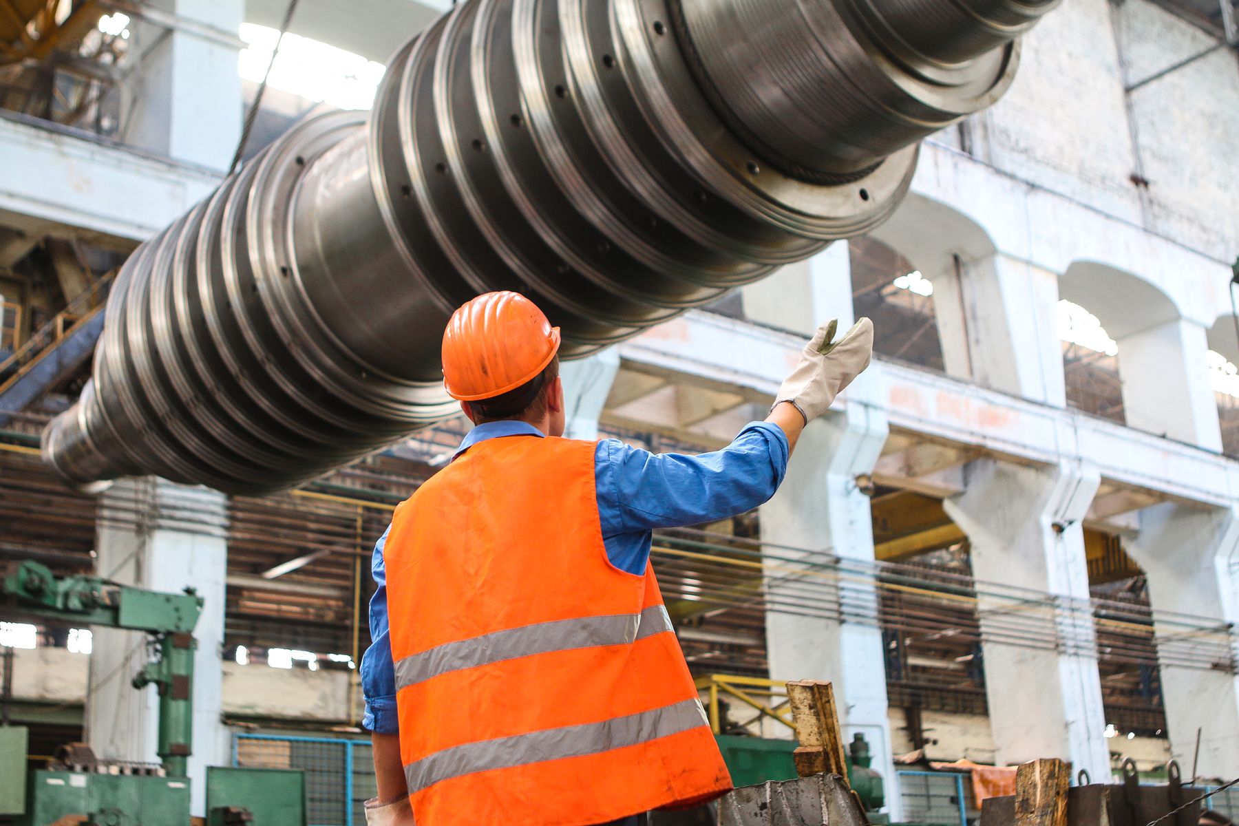Heavy project cargo machinery prepared for shipping